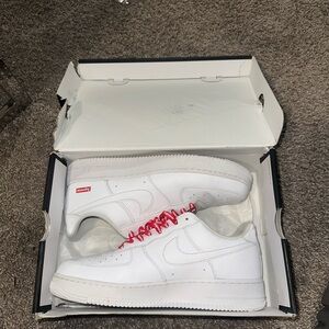 Nike White and Pink Men's Sneakers